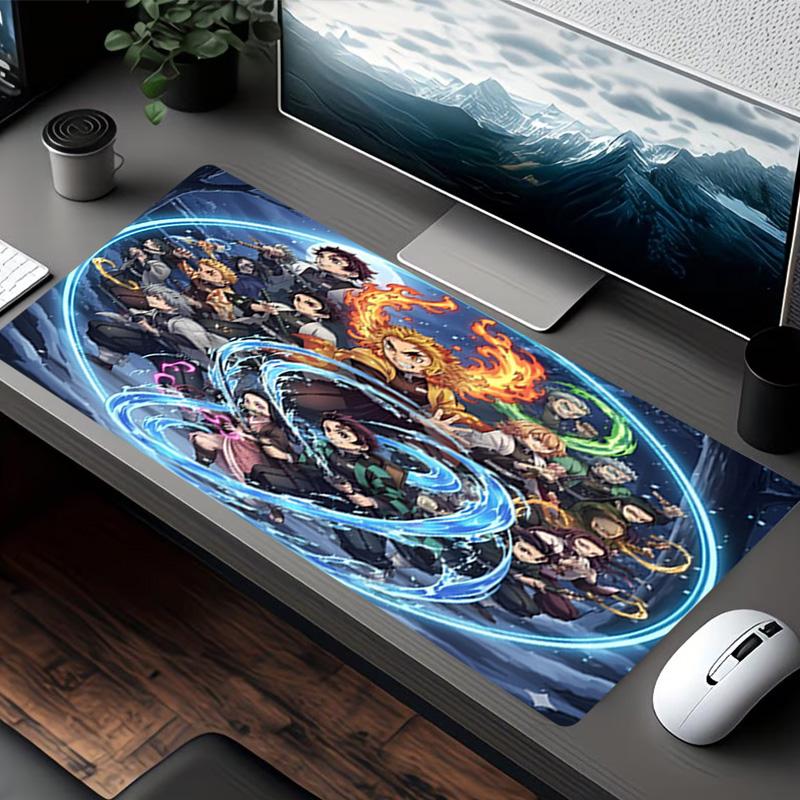 Demon Slayer Print Mouse Pad, for Keyboard Pad Laptop PC Mat for Office Home Use, Desk Decor, Perfect Birthday Gift for Gamers