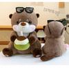 Lebensechte Niedliche Otter Plüschtiere Weiche Stofftierpuppen Zimmerdeko Kuschelkissen Weihnachts-Geburtstagsgeschenk