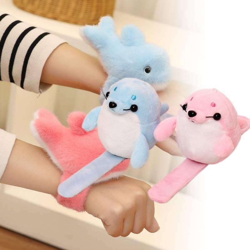 Bracelet Christmas Marine Animal Souvenir Plush Toys Xmas Gift Fill Doll Cartoon