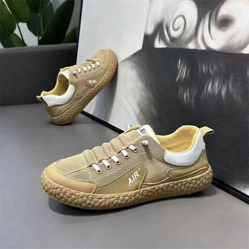 Summer men's shoes color matching mesh breathable fashion casual versatile men's shoes college style sports shoes board shoes