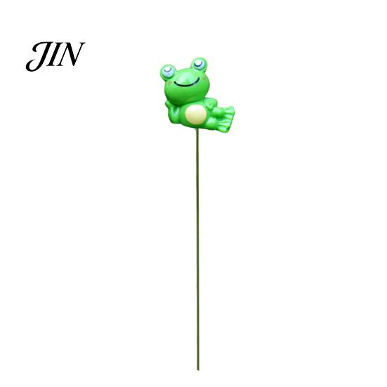 Colorful Frog Ornaments for Potted Plants Garden Stakes, Waterproof Resin Miniature Ornaments, Cute Figurines, Succulents Decorative Stakes