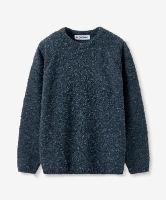 BLOND9 Snow Raglan Round Knit_Blue Black