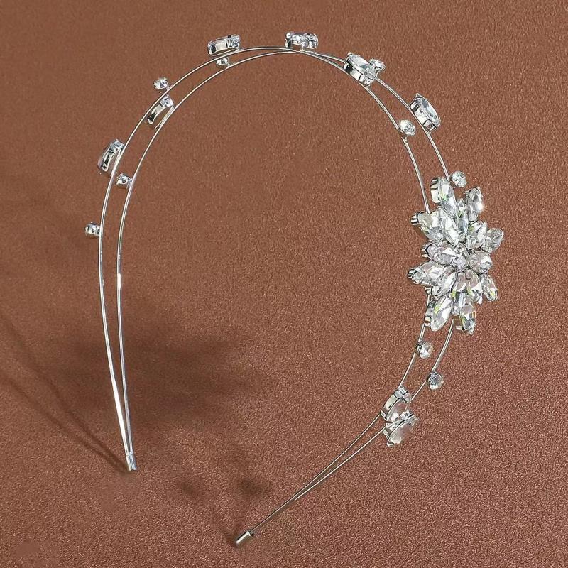 

Exquisite Shining Flower Hair Hoop Bridal Banquet Headwear Daily Date Styling Light Luxury Hair Accessories