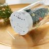 Message in a Bottle Christmas Tree Ornament with Recording Light-Up, Green Pink Blue Gold, 2-Pack and 3-Piece Pearl Foam Set, Bulk