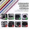 Bling Car Vent Outlet Moulding Trim, 10PCS Rhinestone Vehicle Air Conditioner Decorative Strip, Diamond Straight Seal Strip Line Decoration,