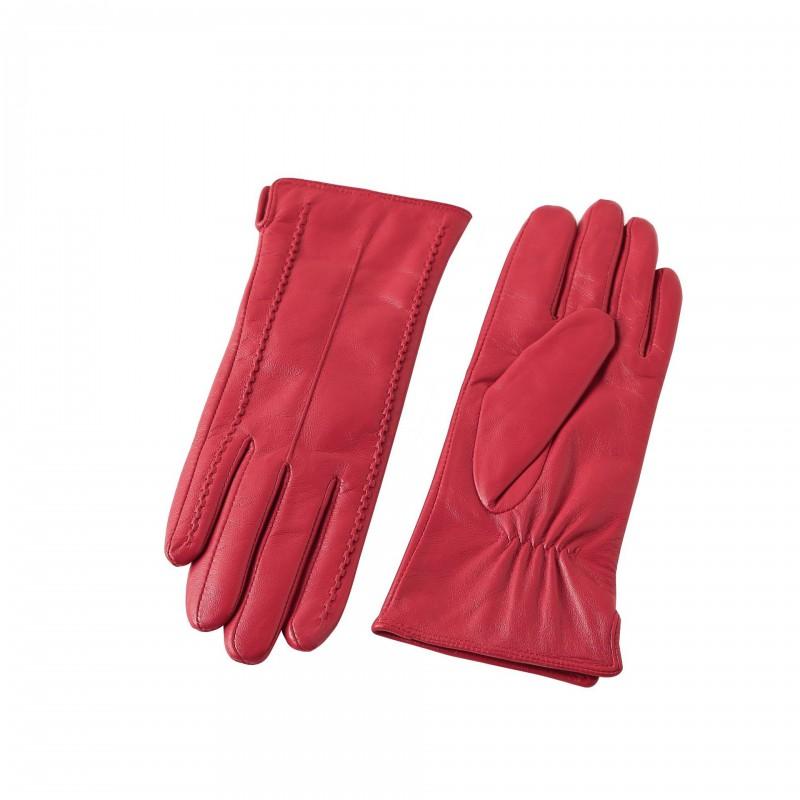 Womens Colored Sheepskin Gloves Warm Fleece Lined Genuine Leather Winter Outdoor Essential
