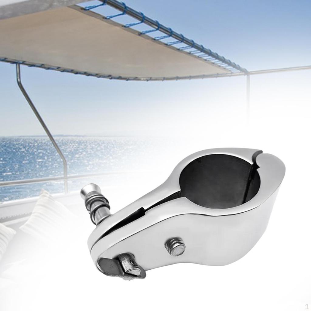 Boat Top Hinged Jaw Slide Clamp Marine Hardware Easily Install Stainless Steel Yacht