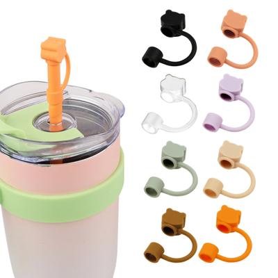 2/8 Stück Silikon Strohhalm Kappen Topper für 40 oz Becher Tassen Wiederverwendbar