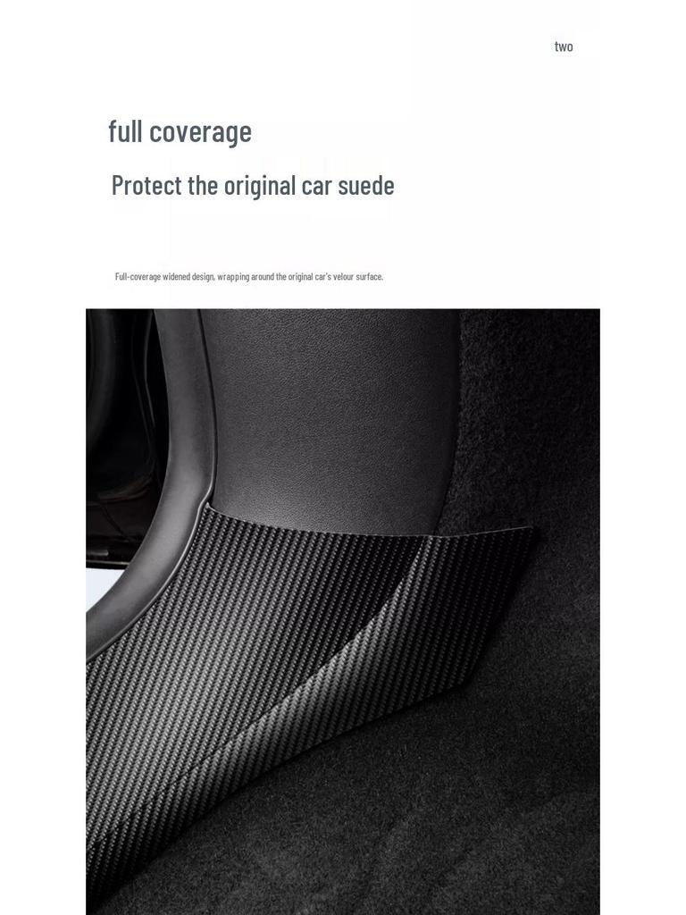 Tesla Model Y Carbonfaser Sitz-Trittschutz für vorne und hinten