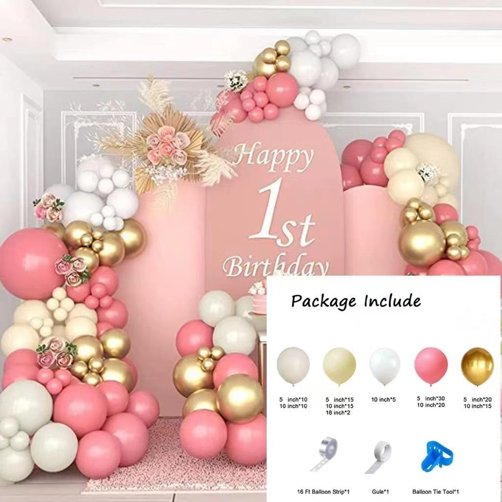 Vintage Balloon Chain Birthday Party Balloon Package Wedding Wedding Arrangement Latex Balloon Chain Set