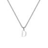 Fashion Letters A-Z Pendant Necklace for Men Women, Stainless Steel English Alphabe Chain Necklace,Fashion Punk Jewelry Men Gift