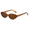 Retro Vintage Ovale Sonnenbrille Damen Marken-Designer Runde Sonnenbrille Herren UV400 Punk-Stil Luxus Brillen Damen Oculus