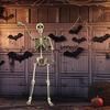 Ealistic Human Skeleton Halloween Skull Decoration Full-Body Movable Joints For Outside Garden Decorative Party Supplies