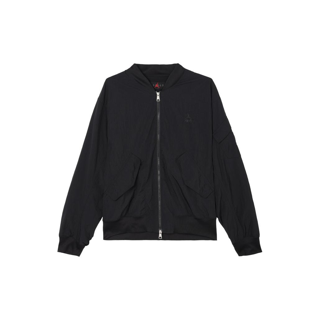 Jordan Solid Color Logo Zip Jacket Men Jackets Black FN4624-010