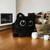 10cm Cute Black Cat Plush Toy Doll Small Pendant Cuddly Pillow Cushion Ins Black Cat Plush Toy Doll for Boy Girl Brithday Gifts
