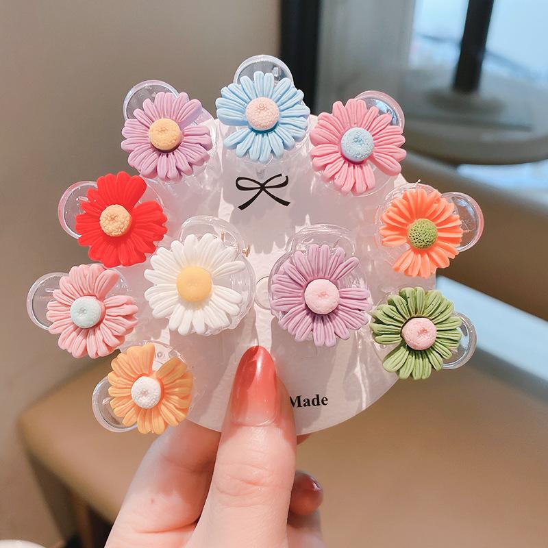 Mini Cute Bangs Hair Clip Children's Headdress Animal Fruit Shape Baby Hair Accessories Shark Clip Set