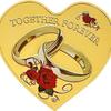 Valentine's Day gift, 520, love rose commemorative coin, coin, 52 languages, Qixi, gift for girlfriend, confession gift, hand gift