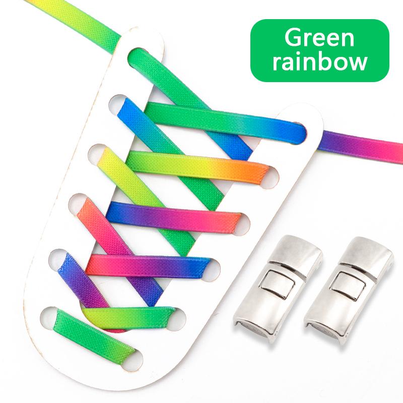 1 Pair Elastic Shoelaces Without Ties Metal buckle Lazy Shoe Laces For  Sneakers Rubber band Sports Enthusiasts Flat Shoes Lace