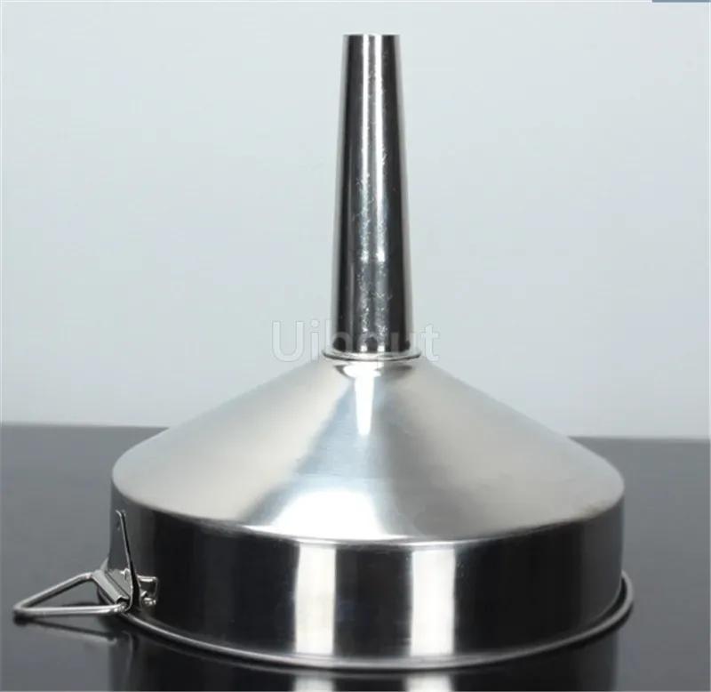 Big Stainless Steel Funnel Kitchen Oil Liquid Metal Funnel with Detachable Filter Wide Mouth Funnel for Canning Kitchen Tools