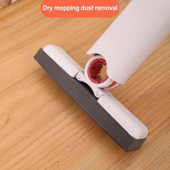 Přenosný mini mop s vynikající absorpcí Ovládání jednou rukou Design s hlubokými drážkami Mop zabraňující poškození