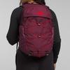 The North Face 27L Letter Logo Zipper Backpack Outdoor Bag Women Backpack Purple NF0A52SIOHE