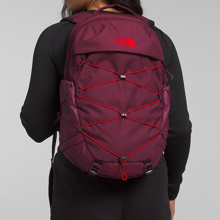 The North Face 27L Letter Logo Zipper Backpack Outdoor Bag Women Backpack Purple NF0A52SIOHE