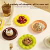Space-Saving Mini Plates for BBQ Parties & Events Cute Hamburger Style Dessert Plates for Snacks Desserts and Sushi Dip