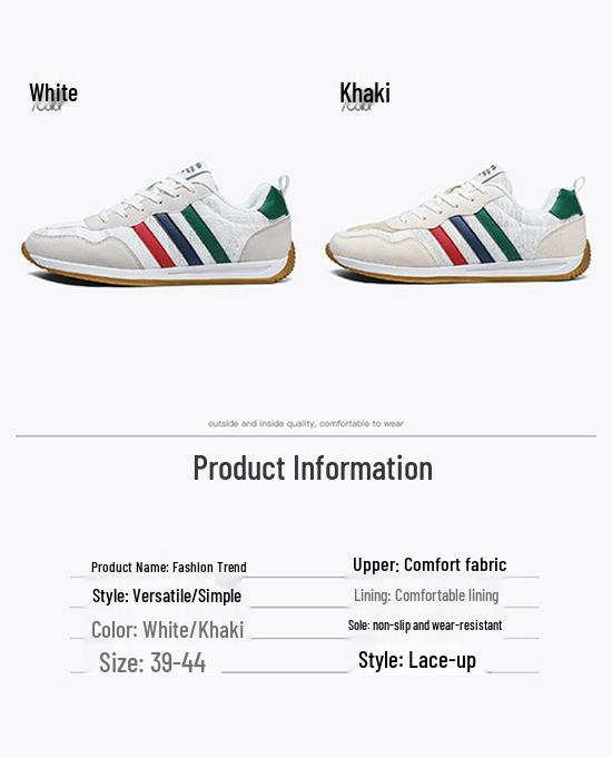 Grenzüberschreitende Forrest Gump Herren Casual Low-Top Sneakers – Vielseitige, Trendige, Bequeme Outdoor-Sportschuhe