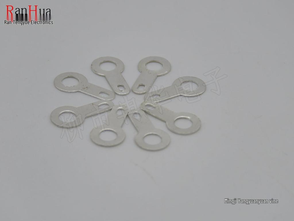 3.2mm Copper Brazing Ring Terminal: Single-Head, Round, Solder Wire Lug, Copper Washer (1000 Pieces)