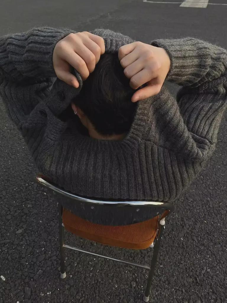 Chlapecký pletený svetr s kulatým výstřihem v korejském stylu - Podzim/Zima Niche Design