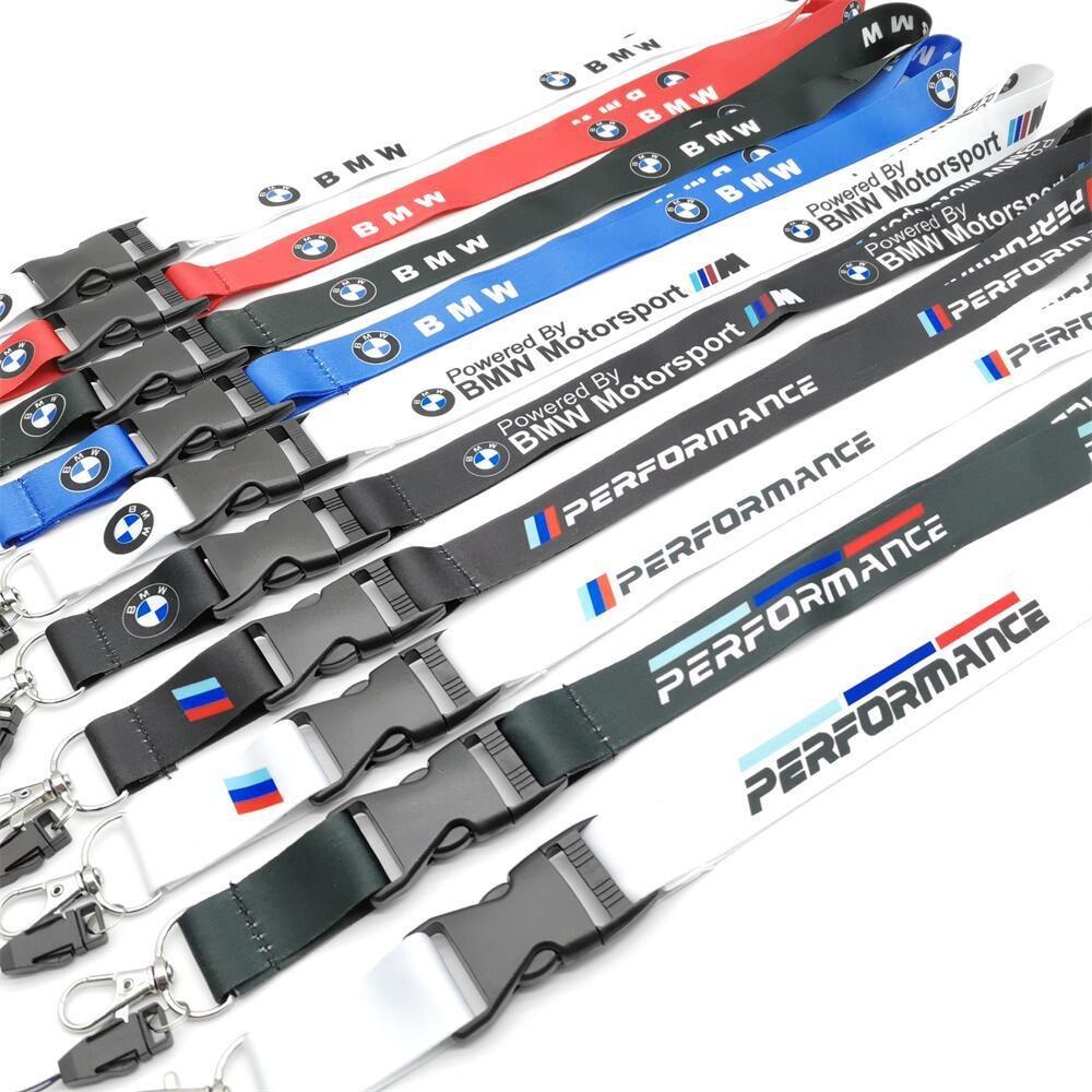 BMW Lanyard Keychain Key Strap Holder&Staff ID Cards For BMW X1 X2 X3 X5 X4 X6 X7 G30 E30 E36 BMW 50th Anniversary 3 5 7 Series FZ7