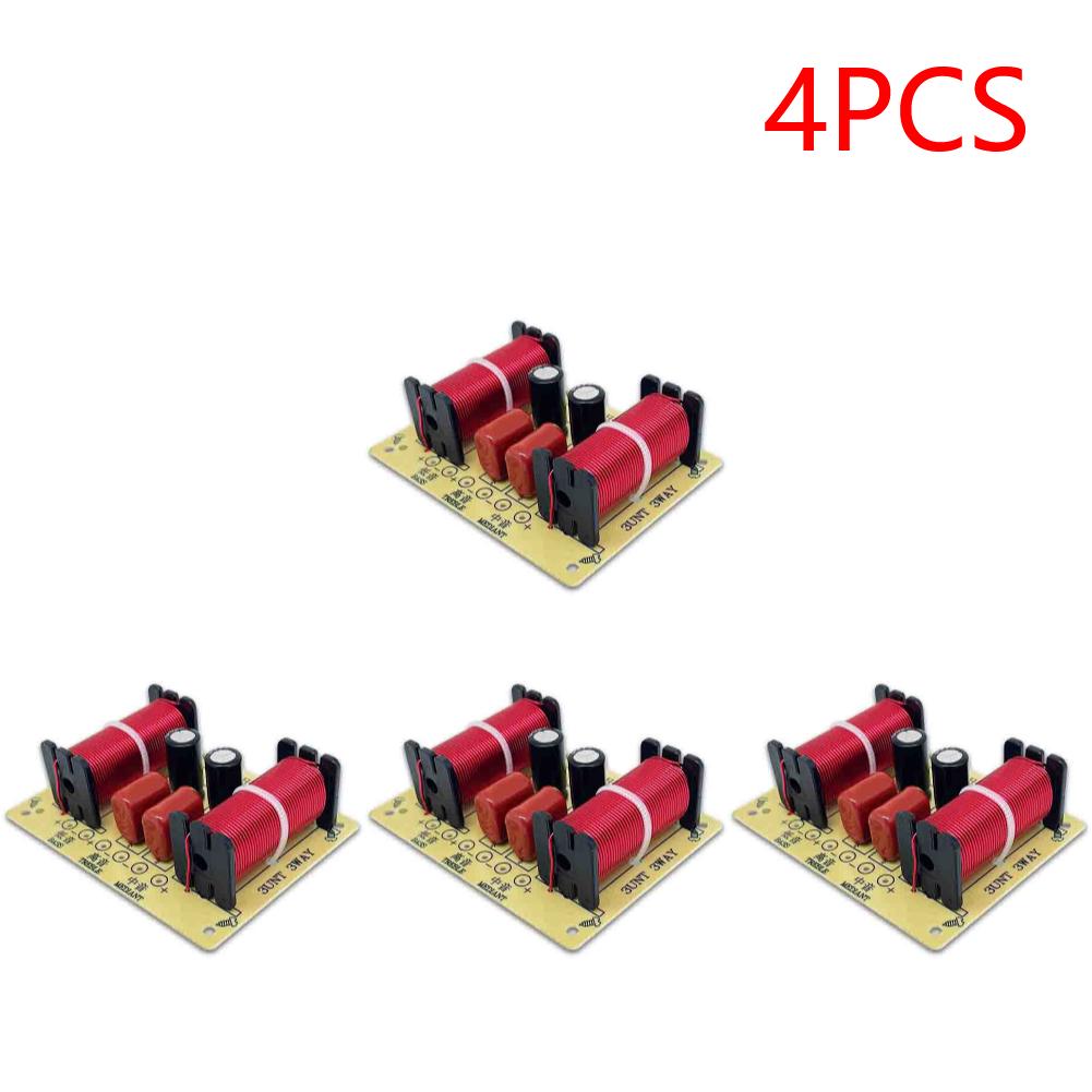 3 Way Speaker Crossover Circuit Treble Midrange Bass Module Frequency Divider Home Loudspeaker Filter Refit Accessory