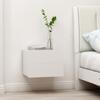Day and Night - Day and Night Nightstands 2 Pcs White Plywood 40x30x30 Cm