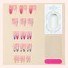 30 pieces of cross-border explosive wearing nail almond 3D French flower shell starfish high-quality handmade nail art