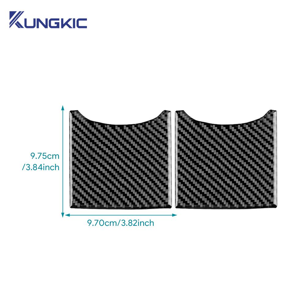 Real Soft Carbon Fiber Sticker For Toyota Yaris 2006 2007 2008 2009 2010 2011 LHD RHD Car Dashboard Side Cup Holder Accessories