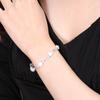 Gift from New York Bracelet for Platinum 925 Gift for Women Women, Finish, Flower, Silver, Hypoallergenic,