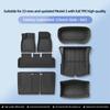 LUCKEASY for Tesla Model 3 Highland 2024 Car Floor Mats TPE 3D Foot Pad Waterproof All Weather Car Accessories Black