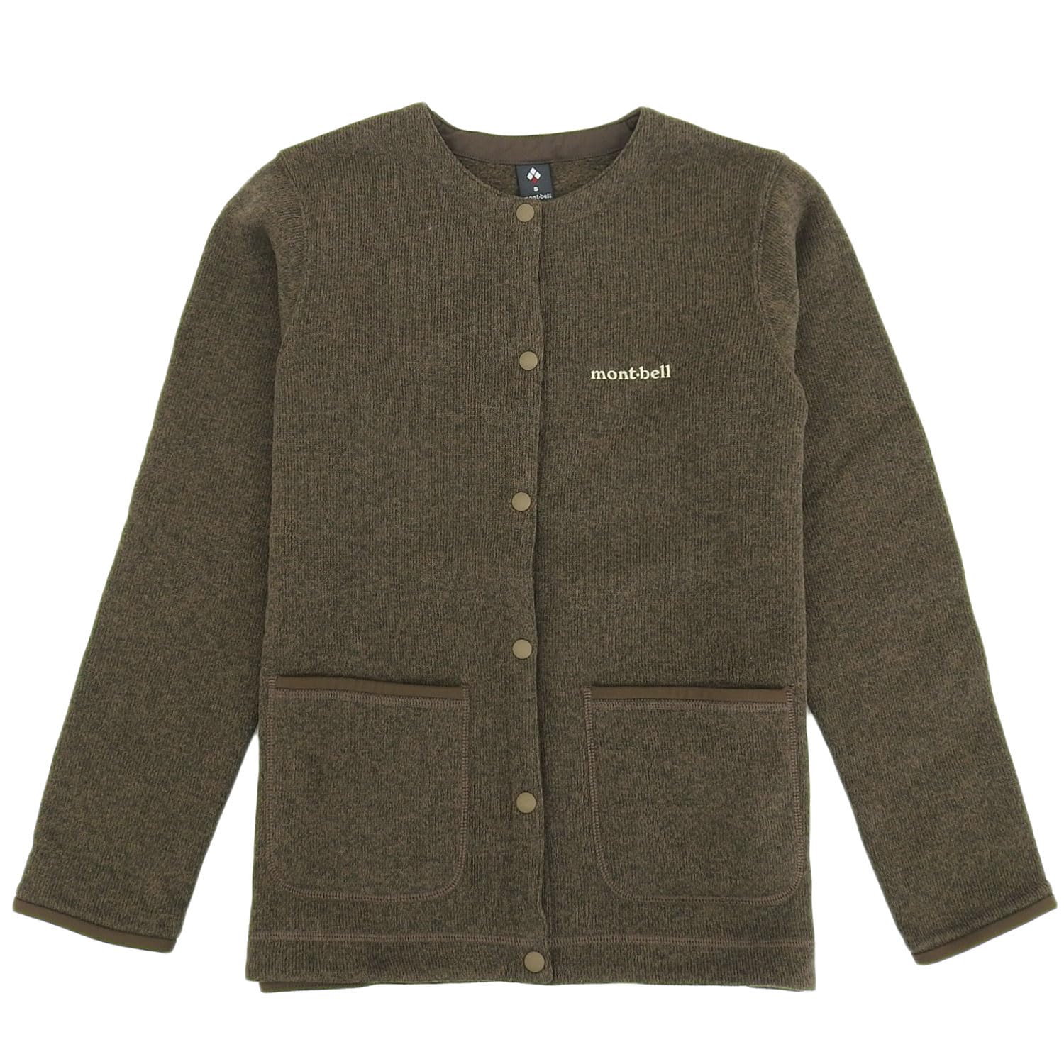 montbell climaplus knit cardigan women s dark brown xs