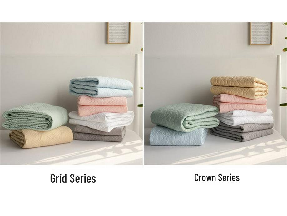 High-Density Quilted Cotton Mattress Protector with Pillowcase - Non-Slip, Thickened Fit