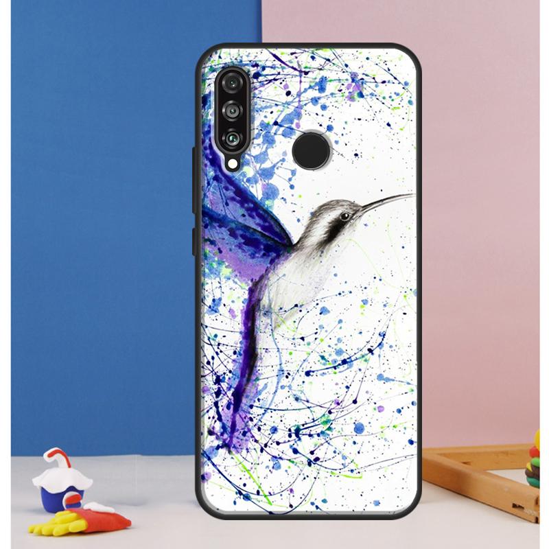 Hummingbird and Flowers Case For Huawei Nova 12i 11i 8i 7i 12s Y73 Y70 Y90 Y60 Y72 Y61 Y91 9 10 SE P40 Lite P30 Pro