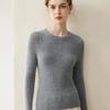 Lekasha Women's Pure Cashmere Round Neck Sweater - Loose, Solid Color, Warm Base Layer for Autumn and Winter