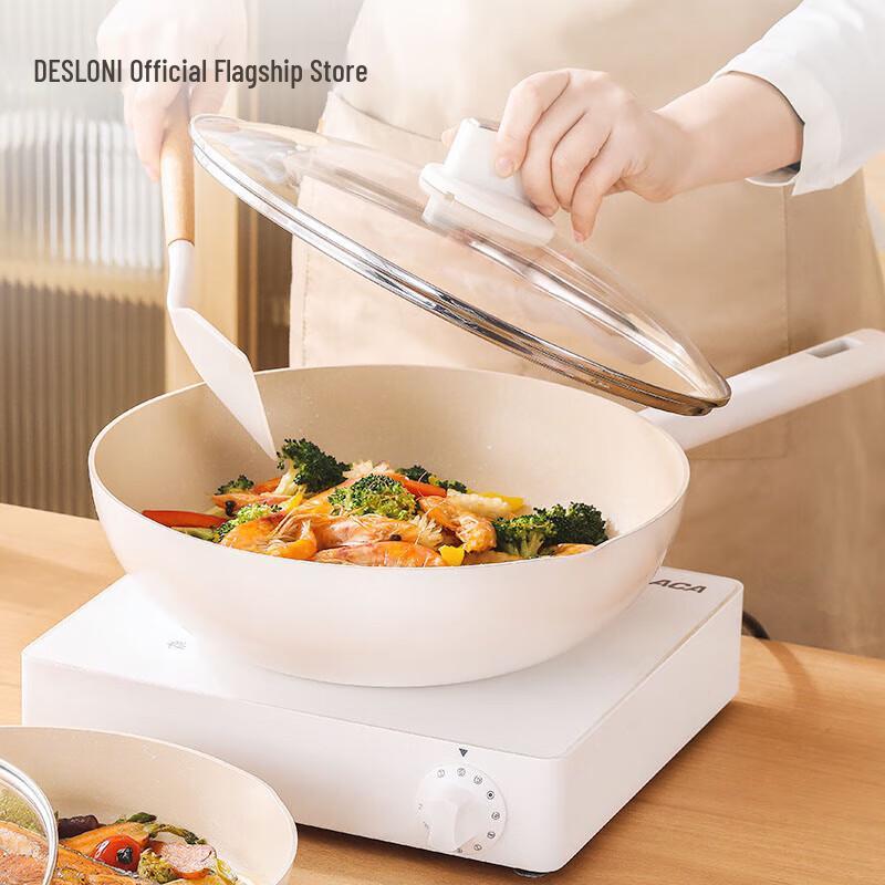 

DESLON Silver Moon Maifan Stone Non-Stick Wok