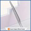 High-Precision Stainless Steel Silvery Eyelash Tweezers Eyebrow Makeup Tool with Anti Static Curved Design Straight Lash Grip