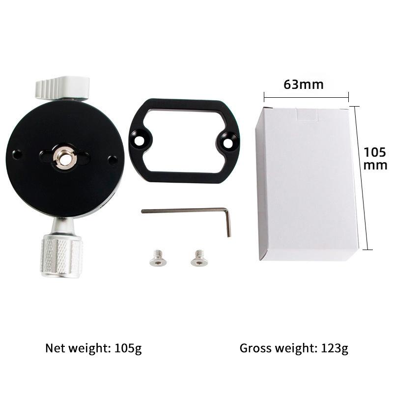 1 Set 360° Rotate Panoramic Shooting Clamp For Arca Swiss Camera Tripod Quick Release Clamp Holder Tripod Mount Plate Adapter