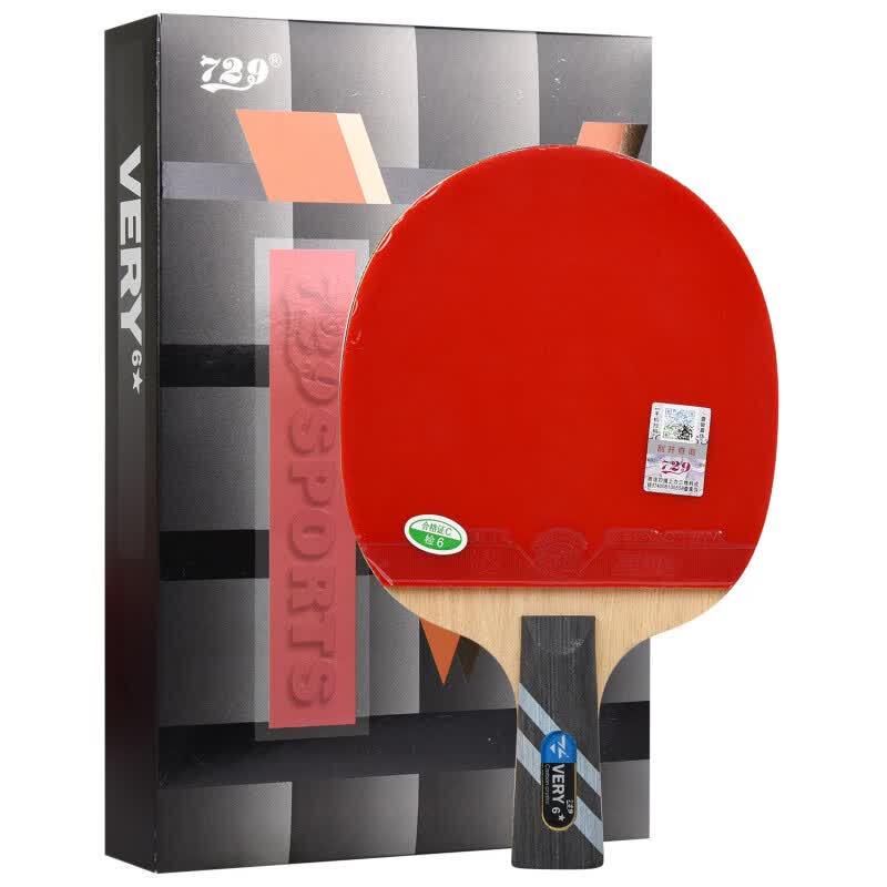 729 6-Star Penhold Table Tennis Racket