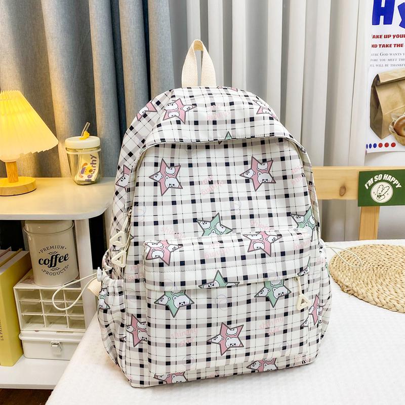 Rucsac usor de mare capacitate Rucsac pentru femei cu imprimeu desenat