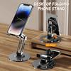 360 Rotation Aluminium Alloy Foldable Desktop Phone Stand Desk Lazy Tablet Holder Support Mount For Iphone Ipad Xiaomi Samsung