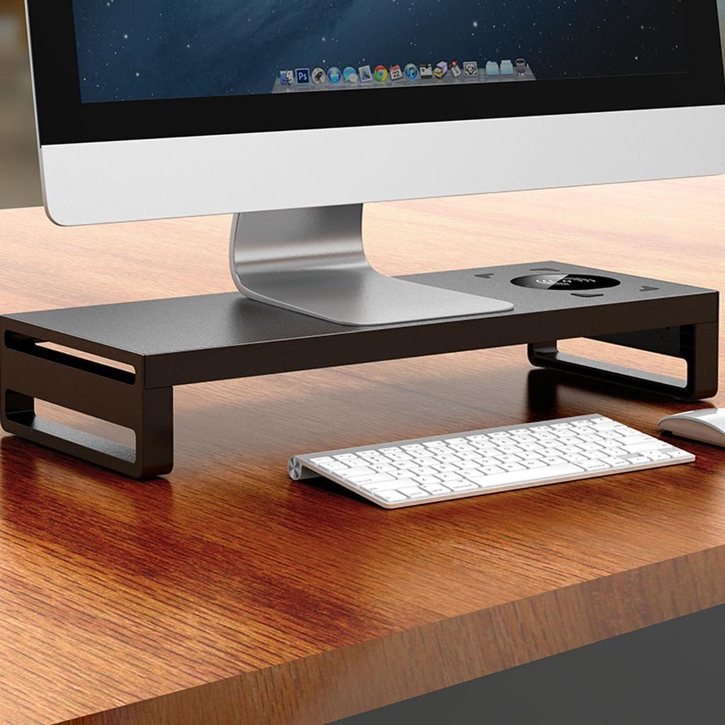 Aluminum Alloy Computer PC Laptop Base Wireless Phone Charging Smart Base Stand With USB 3.0 Port EU Plug