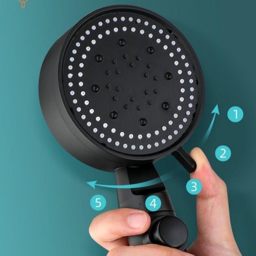 with 1.5M Hose and Bracket Shower Head Set 5 Modes Handheld Shower Hand Showerhead  Home