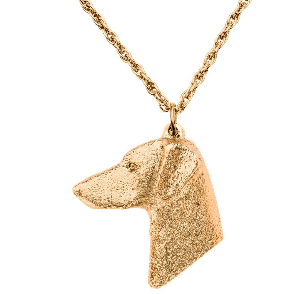 Doberman (head) British-made Art Dog Pendant Necklace Collection